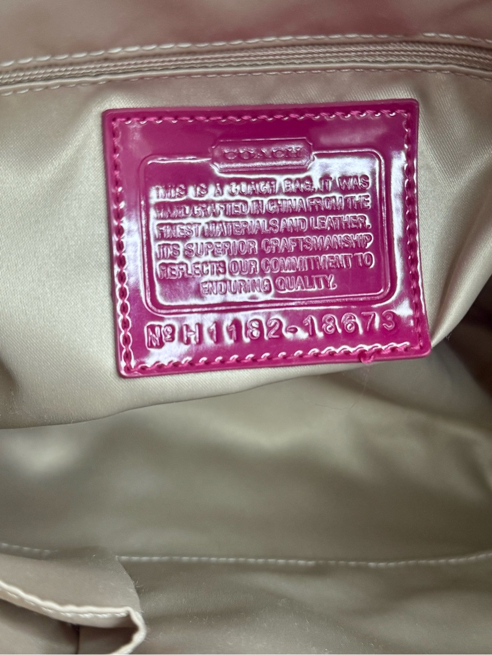 Coach Poppy Pink Liquid Gloss Shoulder Bag - Picture 11 of 16